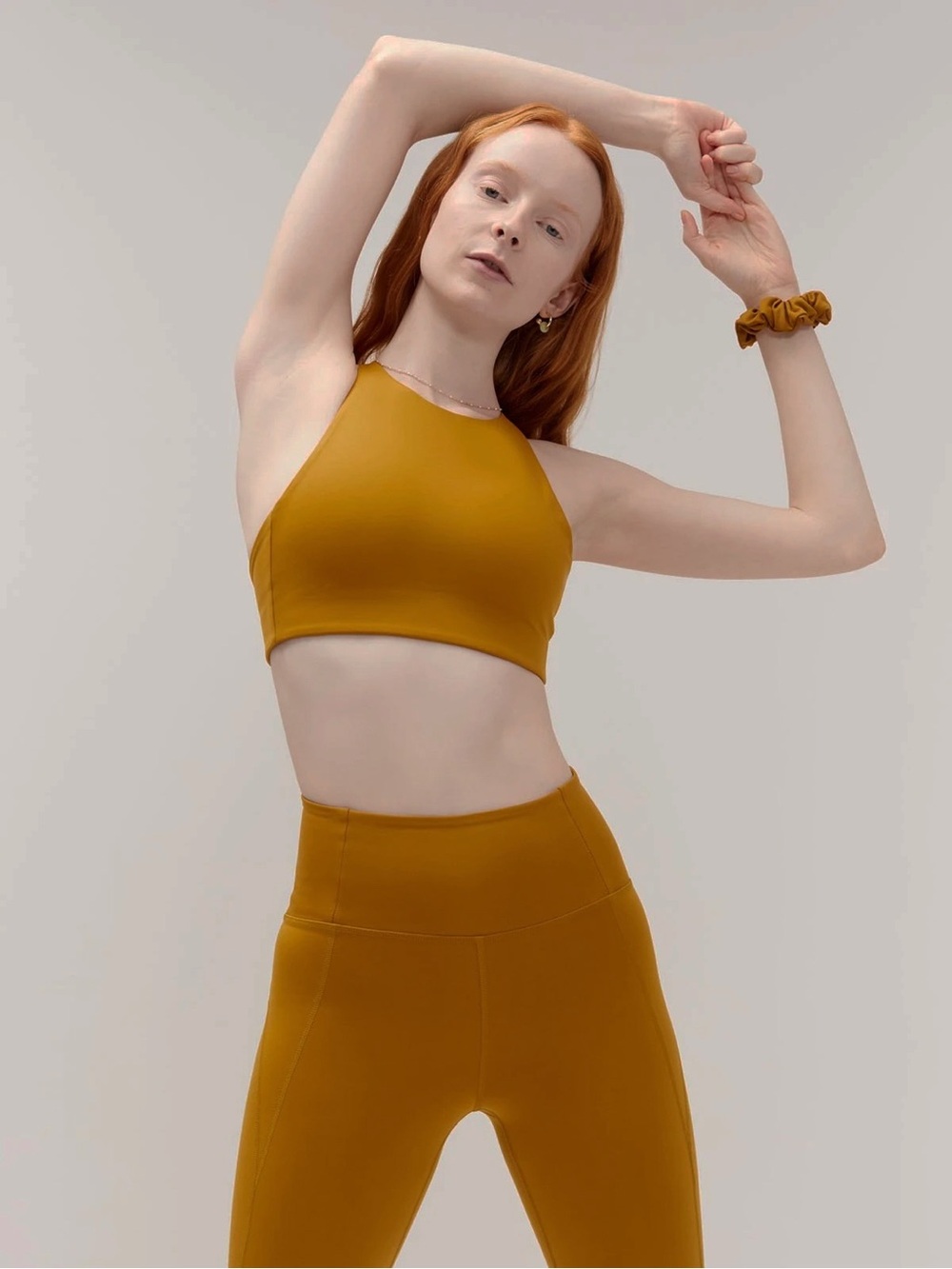 girlfriend collective Topanga bra - Saddle